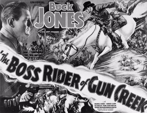 ad slick Buck Jones film Boss Rider of Gun Creek 2540-03