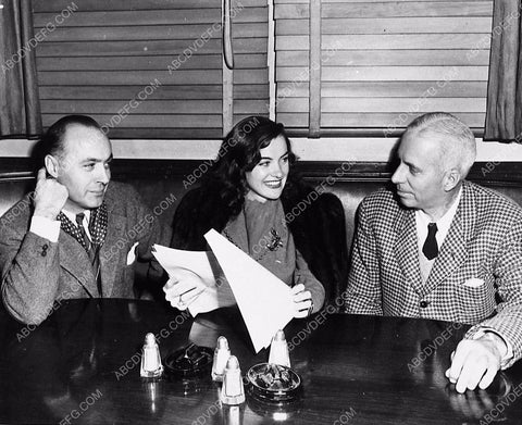 candid Charles Boyer Ella Raines Howard Hawks dining somewhere 2540-12
