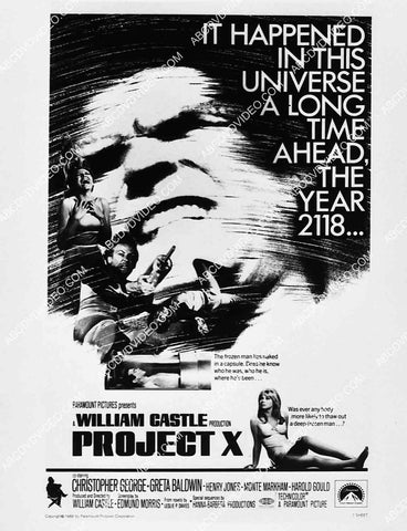 ad slick Christopher George film Project X 2704-35