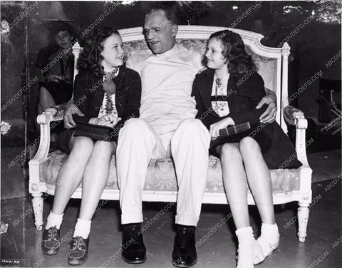 Boris Karloff in Jack Pierce's makeup room for Son of Frankenstein 2707-16