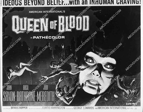 ad slick John Saxon film Queen of Blood 2714-6