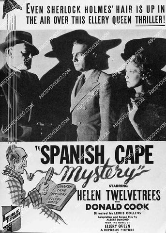 ad slick Donald Cook Helen Twelvetrees film Spanish Cape Mystery 2721-27