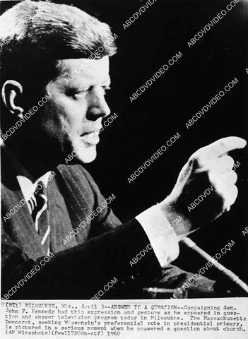 senator John F Kennedy campaigns for president in Milwaukee, Wis 2753-9