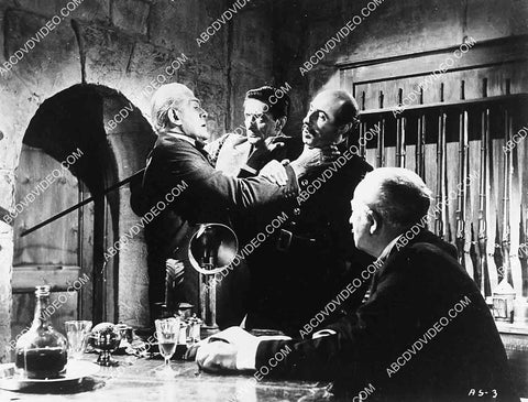 2769-019 Boris karloff, Anthony Dawson and cast film The Haunted Strangler 2769-019