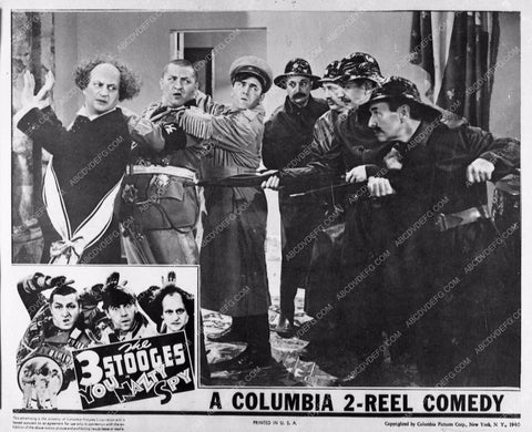 Three Stooges Moe Larry Curly comedy short You Nazty Spy 2919-25
