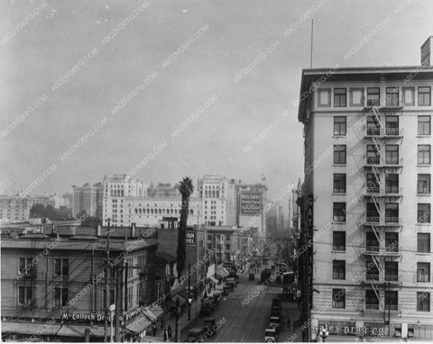 historic Los Angeles circa 1920's Gates Hotel with streetcar 2925-25