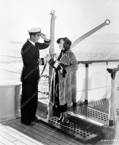 candid Frances Drake boarding a ship 2957-03