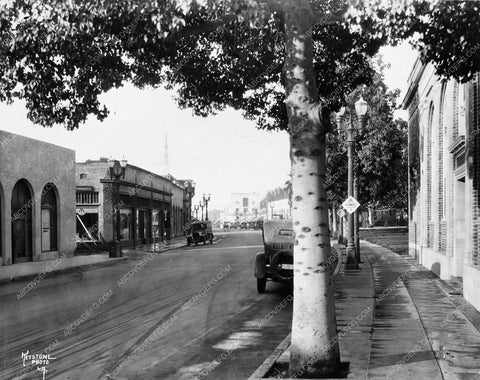 c 1926 histotic Hollywood LA looking west on Santa Monica Blvd 3021-05
