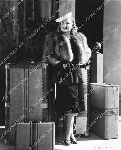 Betty Grable and a whole ton of luggage 3030-22