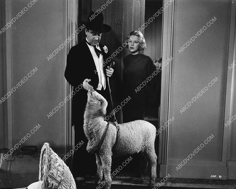 Hugh Herbert Glenda Farrell and a sheep film Merry Wives of Reno 3043-33