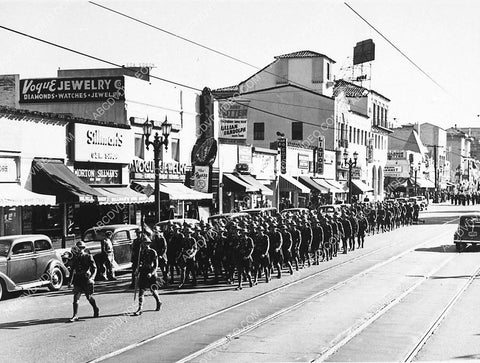 historic Los Angeles Hollywood Blvd in MGM short subject The Flag Speaks 3063-20