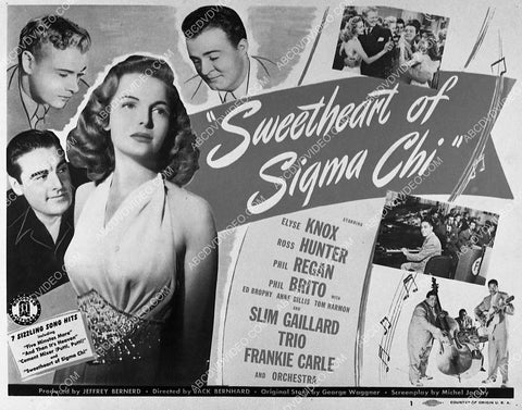 ad slick Elyse Knox Ross Hunter film Sweetheart of Sigma Chi 3077-08