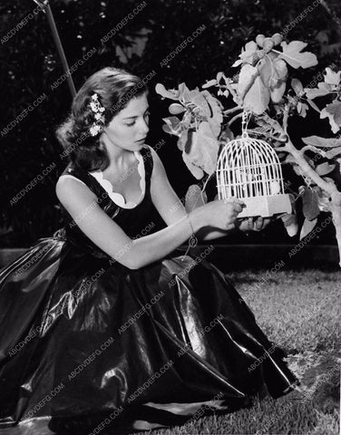 Pier Angeli in unusual black dress 3090-07