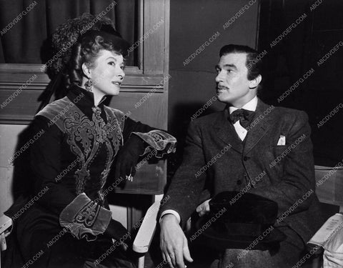 candid behind scenes Greer Garson Walter Pidgeon That Forsyte Woman 3104-06