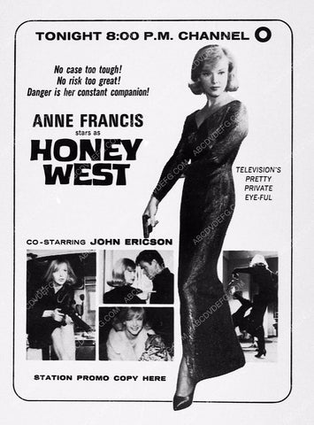 ad slick Anne Francis TV show Honey West 3110-34