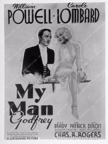 Carole Lombard William Powell add slick My Man Godfrey 3200-23