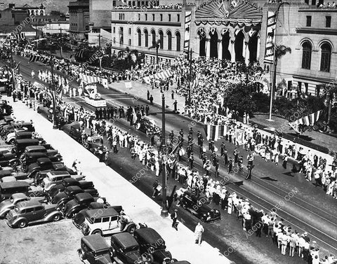 historic Los Angeles 1936 parade at city hall 3202-18