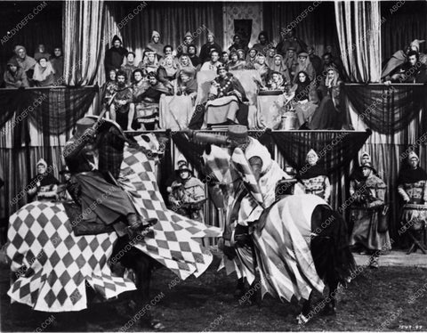 Robert Taylor knights jousting film Ivanhoe 3209-21