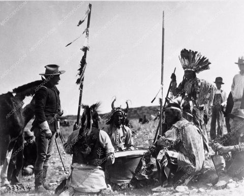 Tim McCoy with Native Indians 3218-29