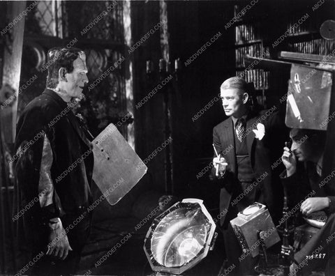 behind the scene Boris Karloff Bride of Frankenstein 3266-21