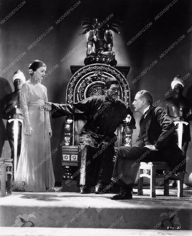Boris Karloff Myrna Loy classic horror film The Mask of Fu Manchu 3267-33