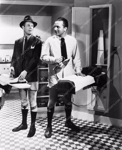 Regis Toomey Robert Clarke in garters film Meet the Stewarts 3278a-27