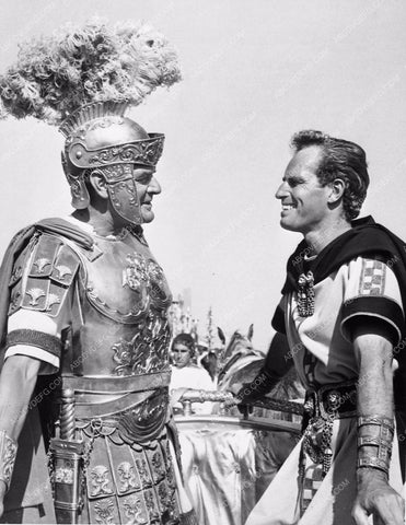 Charlton Heston Jack Hawkins behind the scenes Ben Hur 3309-35