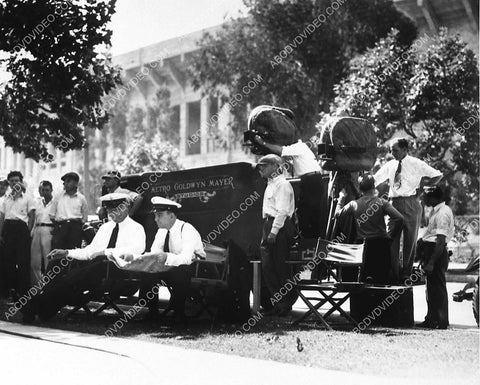 MGM Studios old movie cameras and equipment trucks on location 3363-15