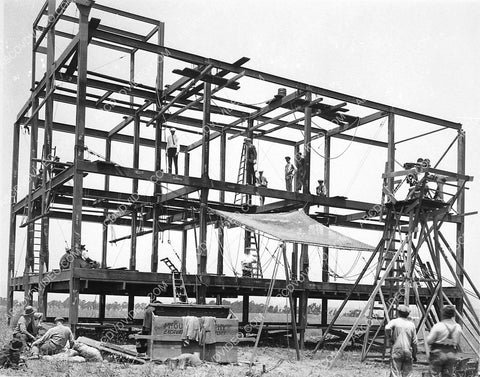 historic Los Angeles Hollywood fake high-rise set Charley Chase silent film 3364-18