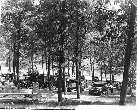 historic Hollywood cast & crew equipment trucks Marion Davies silent film The Patsy 3364-22