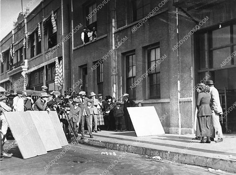 director Frank Lloyd on location in Los Angeles silent film The Invisible Power 3364-23