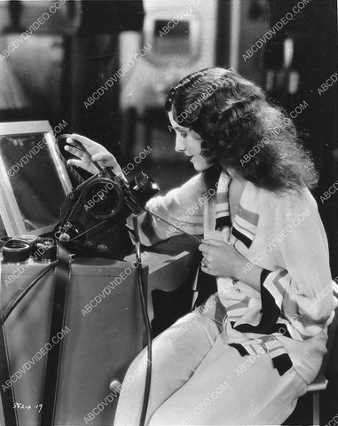 great candid Norma Shearer looking at the days takes on set film A Lady of Chance 3417-06