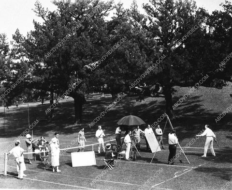 historic Hollywood Goldwyn Studio shooting unknown silent tennis scene 3516-13