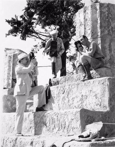 W.S. Van Dyke Brian Aherne playing with their movie cameras 3518-11