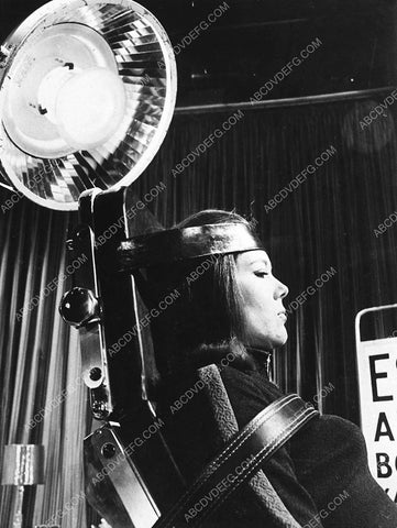 Diana Rigg strapped into some contraption TV The Avengers 3519-25