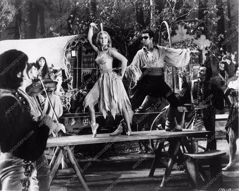 Yvette Mimieux Russ Tamblyn candid Wonderful World of the Brothers Grimm 3543a-11
