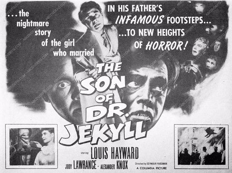 Louis Hayward add slick film The Son of Dr, Jekyll 3568-02