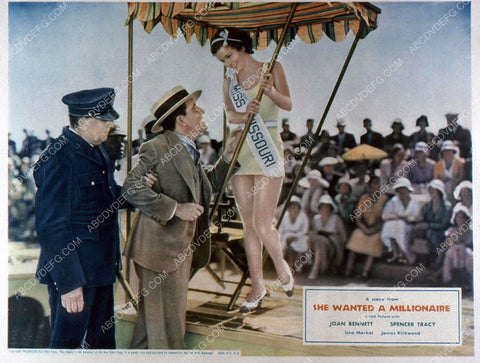 Joan Bennett Spencer Tracy film She Wanted a Millionaire 35m-796