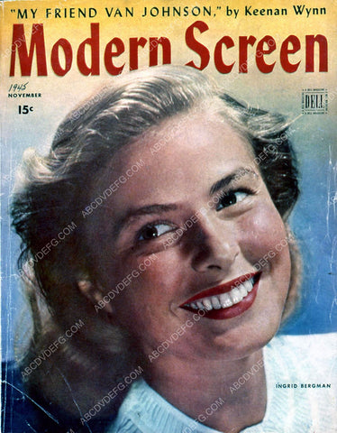 Ingrid Bergman Modern Screen magazine cover 35m-808