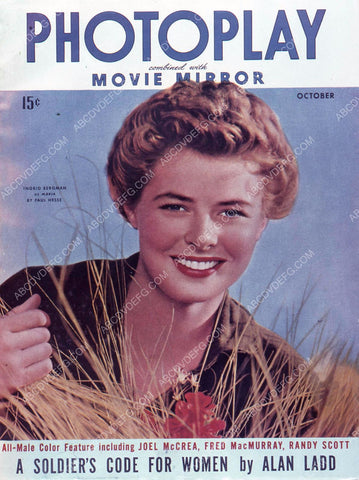 Ingrid Bergman Photoplay magazine cover 35m-815