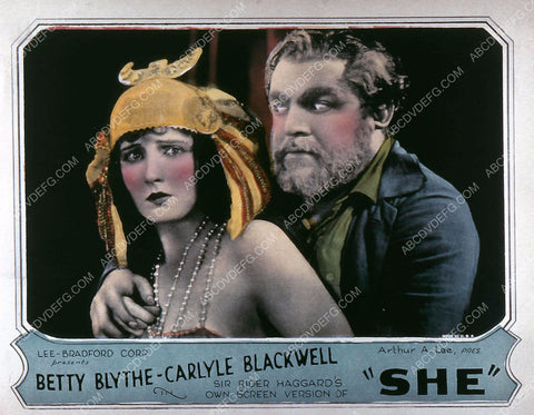 Betty Blythe Carlyle Blackwell silent film She 35m-880