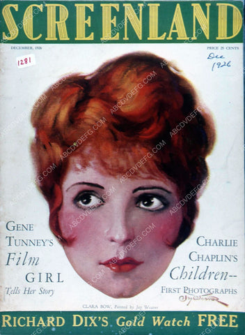 Clara Bow Screenland magazine cover 35m-988