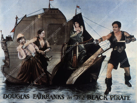 Billie Dove Douglas Fairbanks Sr silent film The Black Pirate 35m-10231