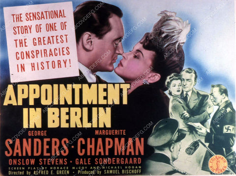 George Sanders Marguerite Chapman film Appointment in Berlin 35m-10328