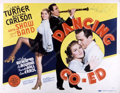 Lana Turner Richard Carlson film Dancing Co-Ed 35m-10398