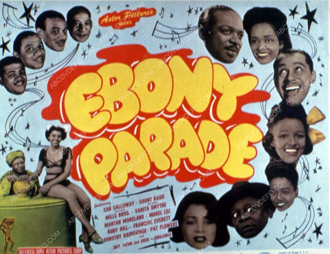 Cab Calloway Count Basie Mills Brothers Vanita Smythe all black cast Ebony Parade 35m-10416