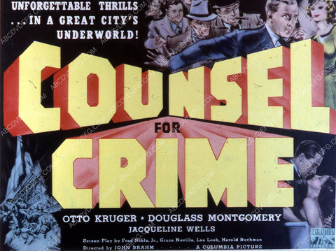 Otto Kruger film Counsel for Crime 35m-10457