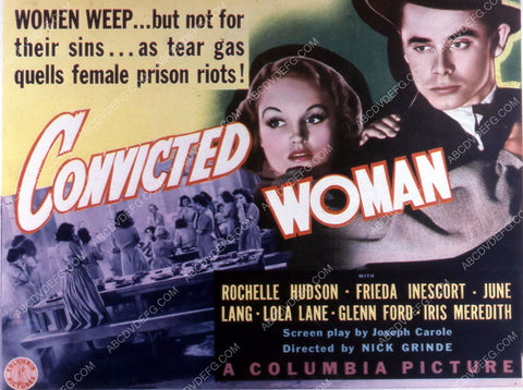 Rochelle Hudson Glenn Ford film Convicted Woman 35m-10462