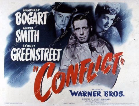 Humphrey Bogart Alexis Smith Sydney Greenstreet film Conflict 35m-10540