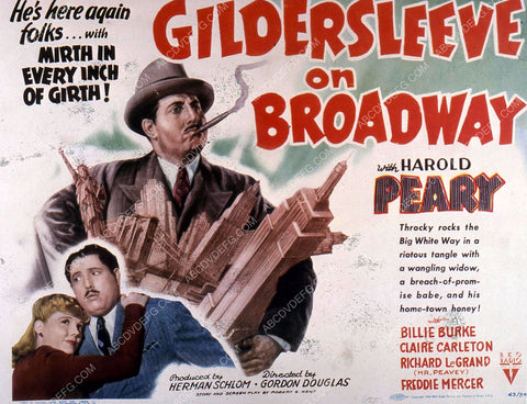 Harold Peary Claire Carleton film Gildersleeve on Broadway 35m-10554